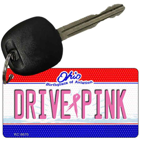 Drive Pink Ohio Novelty Aluminum Key Chain KC-9670