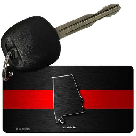 Alabama Thin Red Line Novelty Metal Key Chain KC-9690