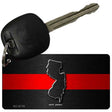 New Jersey Thin Red Line Novelty Metal Key Chain KC-9719