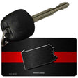 Pennsylvania Thin Red Line Novelty Metal Key Chain KC-9727