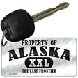 Property Of Alaska Novelty Metal Key Chain KC-9743