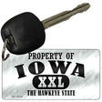 Property Of Iowa Novelty Metal Key Chain KC-9756