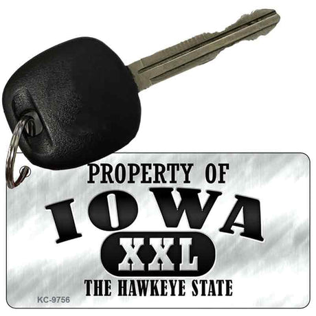 Property Of Iowa Novelty Metal Key Chain KC-9756