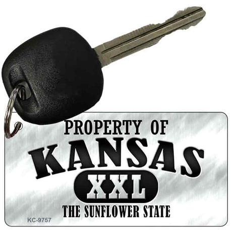 Property Of Kansas Novelty Metal Key Chain KC-9757