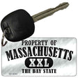 Property Of Massachusetts Novelty Metal Key Chain KC-9762