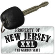 Property Of New Jersey Novelty Metal Key Chain KC-9771