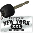 Property Of New York Novelty Metal Key Chain KC-9773