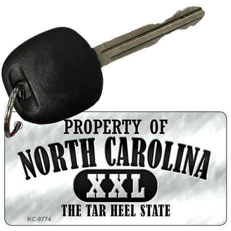 Property Of North Carolina Novelty Metal Key Chain KC-9774