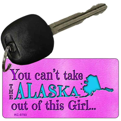 Alaska Girl Novelty Metal Key Chain KC-9793