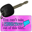 Connecticut Girl Novelty Metal Key Chain KC-9798