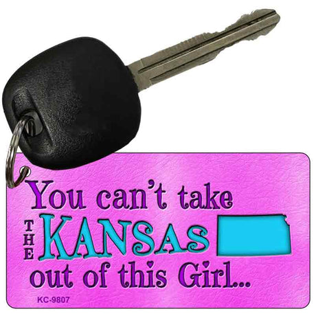 Kansas Girl Novelty Metal Key Chain KC-9807