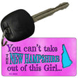 New Hampshire Girl Novelty Metal Key Chain KC-9820