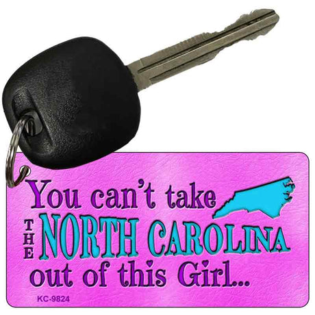 North Carolina Girl Novelty Metal Key Chain KC-9824