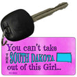 South Dakota Girl Novelty Metal Key Chain KC-9832