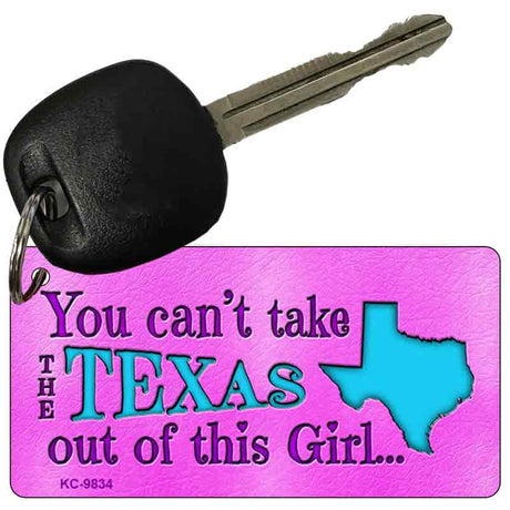 Texas Girl Novelty Metal Key Chain KC-9834