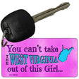 West Virginia Girl Novelty Metal Key Chain KC-9839