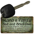 Nana And Papas Bed And Breakfast Novelty Aluminum Key Chain KC-9842