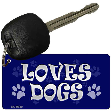 Loves Dogs Novelty Metal Key Chain KC-9849