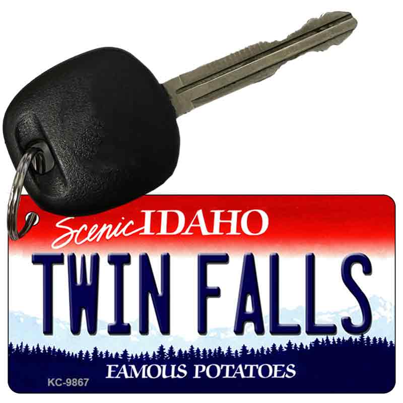 Twin Falls Idaho State Metal Novelty Aluminum Key Chain KC-9867