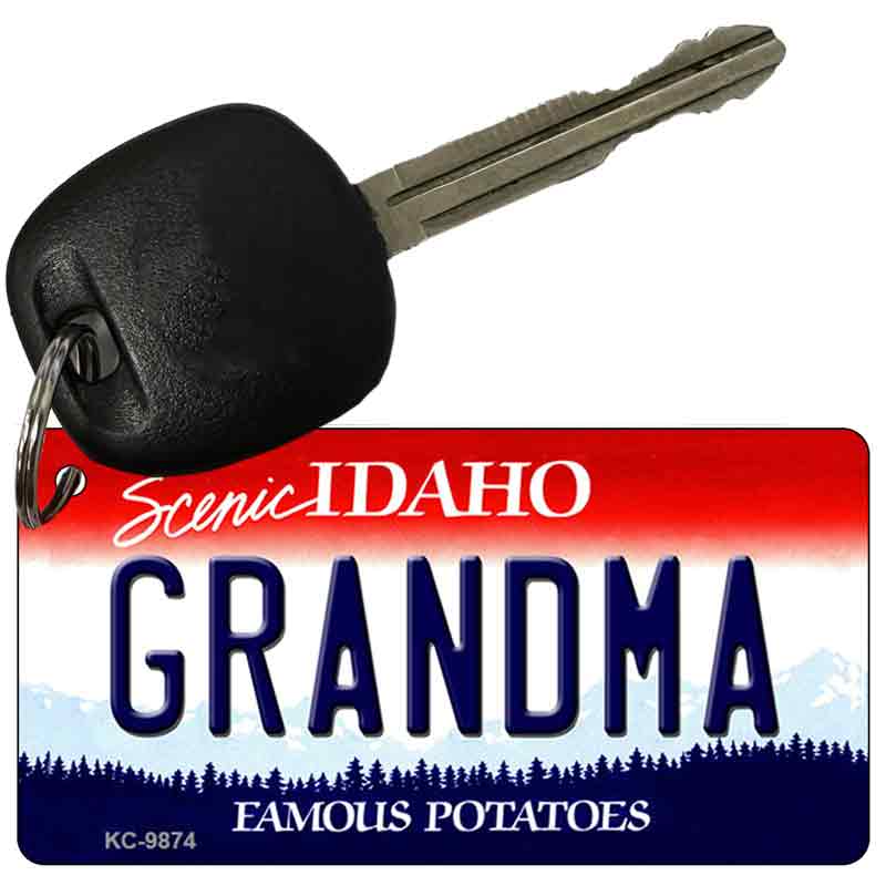 Grandma Idaho State Metal Novelty Aluminum Key Chain KC-9874