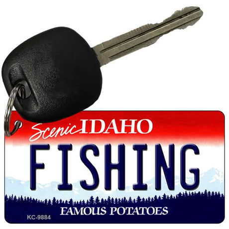 Fishing Idaho State Metal Novelty Aluminum Key Chain KC-9884