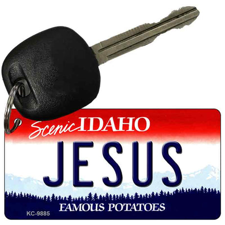 Jesus Idaho State Metal Novelty Aluminum Key Chain KC-9885