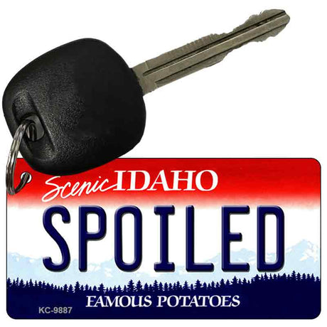 Spoiled Idaho State Metal Novelty Aluminum Key Chain KC-9887