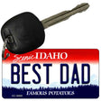 Best Dad Idaho State Metal Novelty Aluminum Key Chain KC-9889