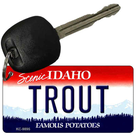 Trout Idaho State Metal Novelty Aluminum Key Chain KC-9895