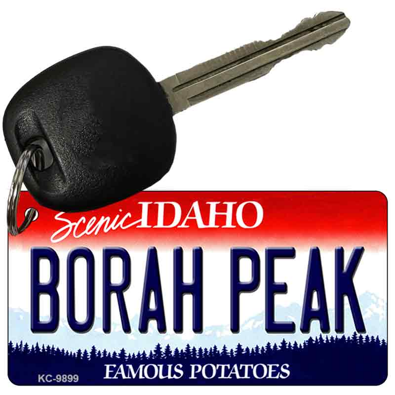 Borah Peak Idaho State Metal Novelty Aluminum Key Chain KC-9899