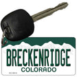 Breckenridge Colorado Metal Novelty Aluminum Key Chain KC-9912