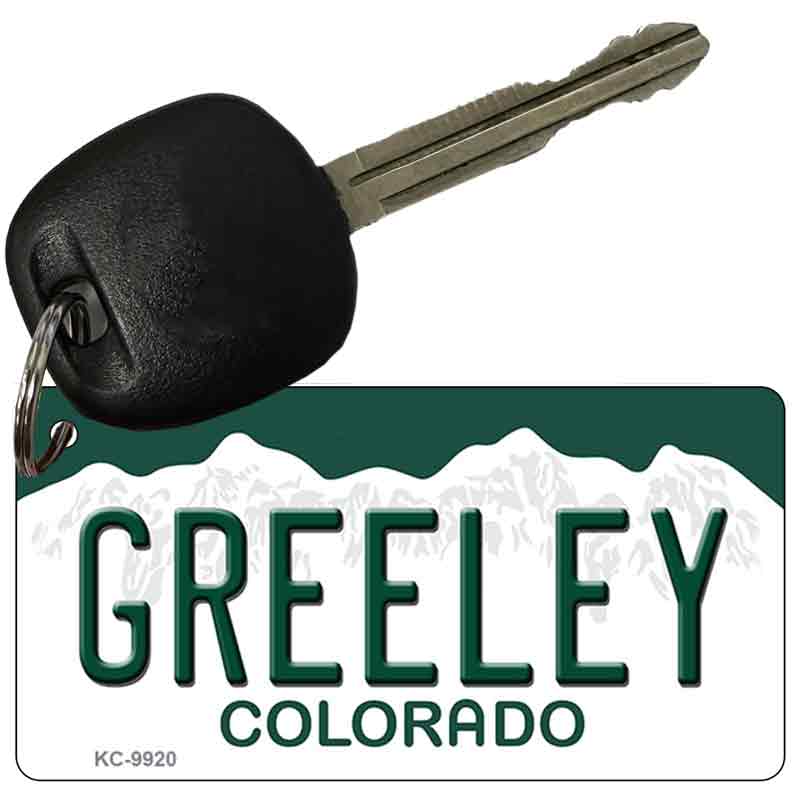 Greeley Colorado Metal Novelty Aluminum Key Chain KC-9920