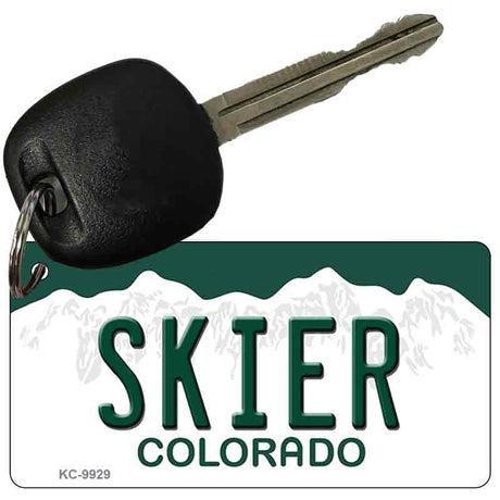 Skier Colorado Metal Novelty Aluminum Key Chain KC-9929