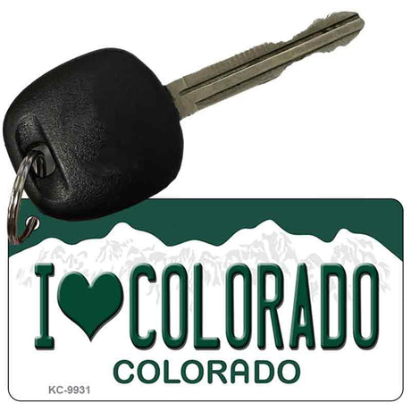 I Love Colorado Colorado Metal Novelty Aluminum Key Chain KC-9931