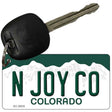 N Joy CO Colorado Metal Novelty Aluminum Key Chain KC-9935