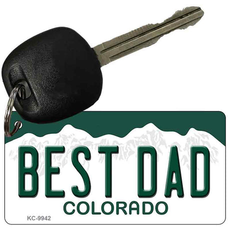 Best Dad Colorado Metal Novelty Aluminum Key Chain KC-9942