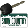 Snow  Colorado Metal Novelty Aluminum Key Chain KC-9950