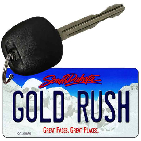 Gold Rush South Dakota Metal Novelty Aluminum Key Chain KC-9959