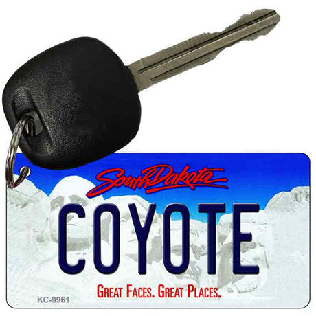 Coyote South Dakota Metal Novelty Aluminum Key Chain KC-9961