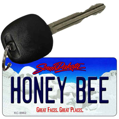 Honey Bee South Dakota Metal Novelty Aluminum Key Chain KC-9962