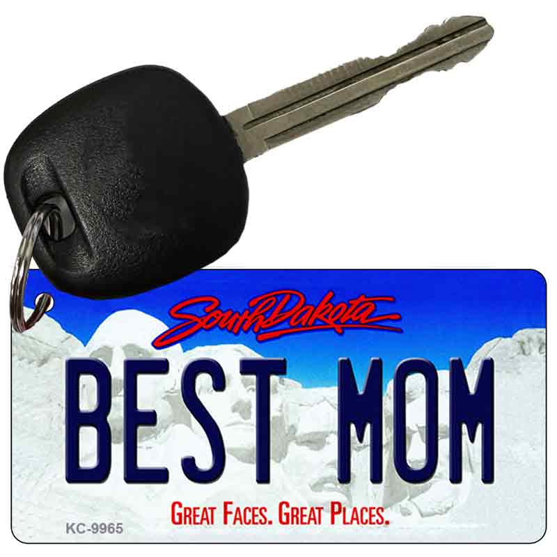 Best Mom South Dakota Metal Novelty Aluminum Key Chain KC-9965