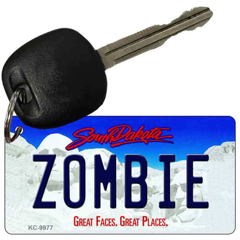 Zombie South Dakota Metal Novelty Aluminum Key Chain KC-9977