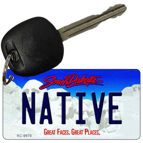 Native South Dakota Metal Novelty Aluminum Key Chain KC-9978