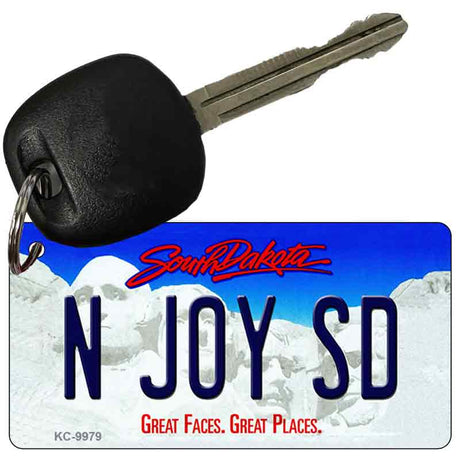 N Joy SD South Dakota Metal Novelty Aluminum Key Chain KC-9979