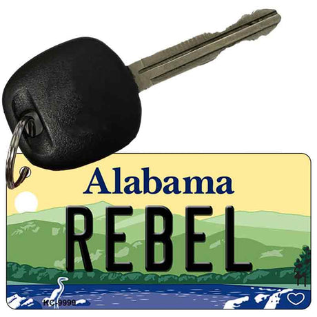 Rebel Alabama Key Chain Metal Novelty KC-9999