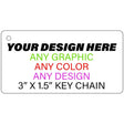 Personalized Design Your Own Custom Novelty Key Chain | 3" x 1.5"