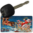 Santa Sleigh Novelty Aluminum Key Chain KC-XMAS-12