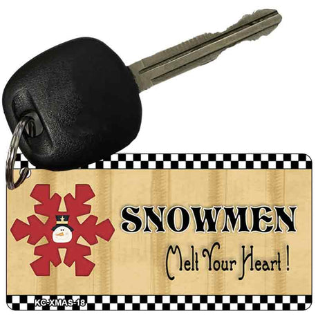 Snowflake Snowman Novelty Aluminum Key Chain KC-XMAS-18