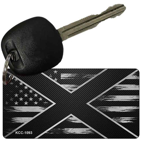 Alabama Carbon Fiber Effect Novelty Metal Key Chain KCC-1093