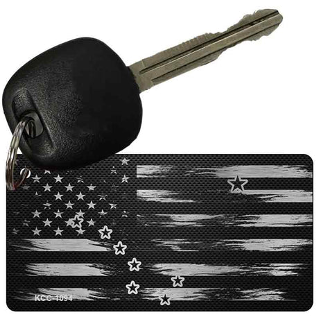 Alaska Carbon Fiber Effect Novelty Metal Key Chain KCC-1094